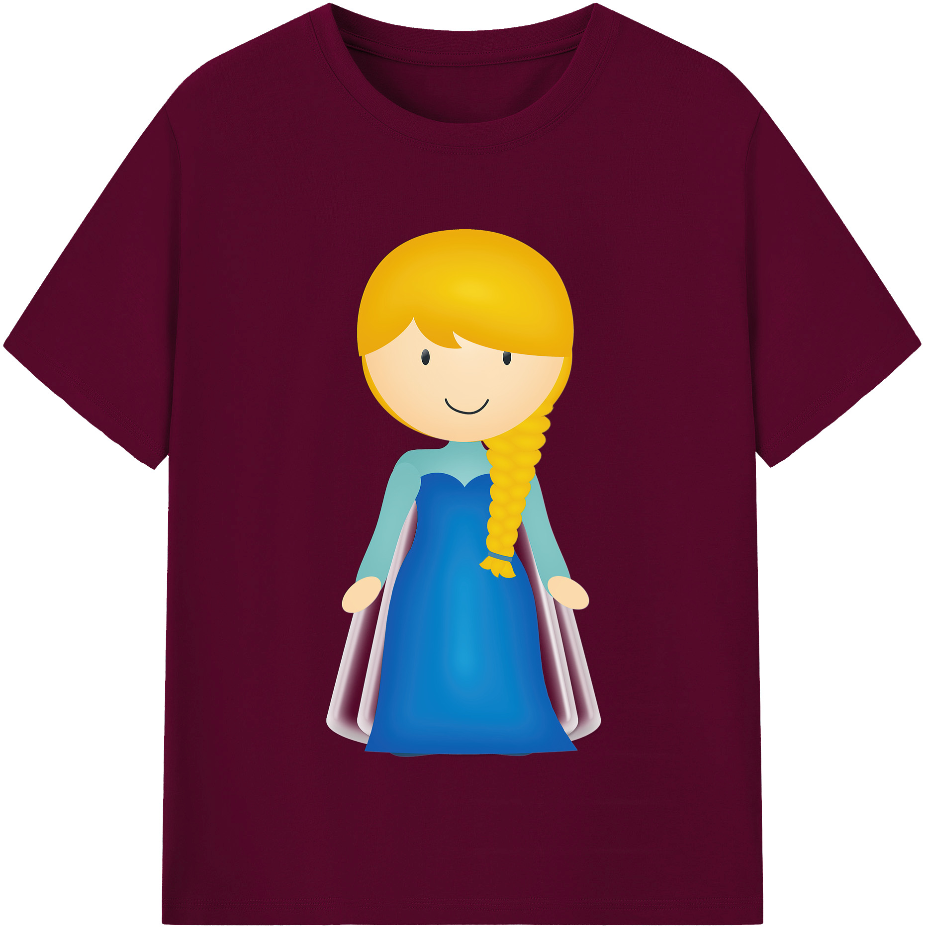 （画像用） アナと雪の女王 アンナ エルサ Frozen Anna Elsa レディースカジュアルプリントTシャツ（綿100％）